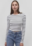 2li Uzun Kollu Crop Basic Tişört 1613021-900