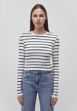 2li Uzun Kollu Crop Basic Tişört 1613021-900