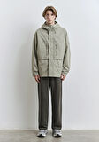 Kapüşonlu Yeşil Ceket 0110551-71484