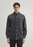Jayden Classic Denim Antrasit Jean Gömlek 0211065-89415