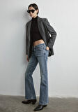 Isabella Iconic Zımparalı Indigo Mavisi Jean Pantolon 1010924-89503