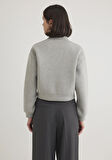 Gri Crop Bomber Ceket 1110359-88467