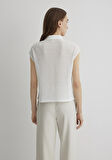 Beyaz Örme Polo Tişört 1612654-70057