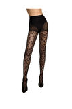 PENTİ CLASSY LEOPARD SİYAH L/XL DESENLİ KÜLOTLU ÇORAP