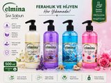 ELMINA SIVI SABUN 500ML 4 LU SET OKYANUS BEYAZ SABUN GÜL LAVANTA