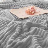 Çift Kişilik Fitilli Yumuşak Dokulu Battaniye 210 x 230 cm