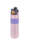 Kulaklı Pipetli Matara 450 ml Pembe
