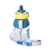 Vagonlife Pipetli Su Matarası 650 ml Mavi