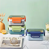 Vagonlife Çift Katmanlı Paslanmaz Çelik Öğle Yemeği Kutusu Lacivert BL20182