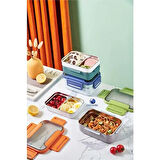 Vagonlife Çift Katmanlı Paslanmaz Çelik Öğle Yemeği Kutusu Lacivert BL20182