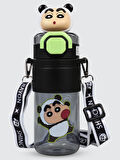 Vagonlife Crayon Shinchan Tritan Pipetli Matara 650 ml Siyah