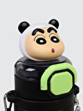 Vagonlife Crayon Shinchan Tritan Pipetli Matara 650 ml Siyah