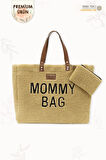 Mommy Bag, Anne Bebek Bakım Çantası, Cüzdan Hediyeli, XL Büyük Boy, Kadın Çantası, Morteddy Serisi