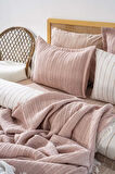 Efekt Pudra Çift Kişilik Nevresimli Yatak Örtüsü - 8 Parça Çeyiz Seti