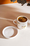 Gold Kelebek Amore El Yapımı Seramik Double Kahve Fincanı Mug Kupa