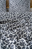 Leopar Siyah Çift Kişilik Baskılı Pike 200 x 220 cm