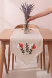 Warm Leaf Kasso Punch İşlemeli Runner 35x110 cm