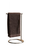 Silver Renk Metal Dikey Havluluk Paslanmaz | Tezgah Üstü Modern Banyo, Mutfak Organizer, Çok Amaçlı
