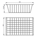 Gold Dikdörtgen Sepet Şık Çok Amaçlı Dolap Düzenleyici Organizer