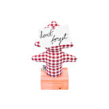 Kayigo Lavanta Dolgulu Çam Notluk/Kırmızı Pötikareli-Ahşap