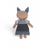 Kedi Hanım Patchwork Bez Bebek