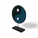 Ying Yang Mavi Siyah Ev Dekoru Büyük