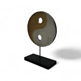 Ying Yang Gold Gümüş Ev Dekoru Küçük