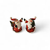 İkili Noel Baba 7x5 cm