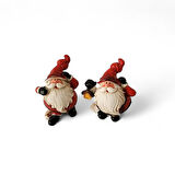 İkili Noel Baba 7x5 cm