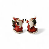 İkili Noel Baba 7x5 cm