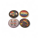 LGBT Rozet Set 1 - 4'lü LGBT Rozet