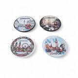 Londra Magnet Set 3 - 4'lü Buzdolabı Magnet London