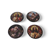 Aziz İsa Magnet Set 1 - 4'lü Jesus Christ Magnet