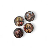 Aziz İsa Magnet Set 1 - 4'lü Jesus Christ Magnet