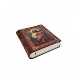 İsa Mesih Kutsal Kalp Dekoratif Saklama Kutusu - Vitray Sanat Tasarımlı Dini Hediye Kutusu