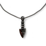 Çelik Savaşçı Ok Ucu Haç Kolye