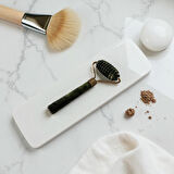 Orijinal Yeşim Düz Roller Yüz Masaj Taşı Tırtıklı Roller