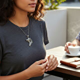 Yalnız Kurt Çelik Kolye Ucu