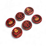 Noel Yeni Yıl Bardak Altlığı 6 adet