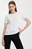 Twobull TOKYO Kadın  Ekru Tişört