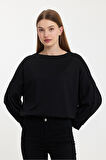 Twobull NAIROBI Kadın  Siyah Sweatshirt