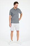 %95 Pamuk %5 Elastan Slim Fit Kısa Kollu Rahat Kumaş Nefes Alabilir Erkek Polo Yaka T-shirt 0002