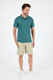 %95 Pamuk %5 Elastan Slim Fit Kısa Kollu Rahat Kumaş Nefes Alabilir Erkek Polo Yaka T-shirt 0002