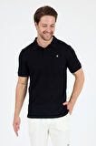 %95 Pamuk %5 Elastan Slim Fit Kısa Kollu Rahat Kumaş Nefes Alabilir Erkek Polo Yaka T-shirt 0002