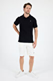 %95 Pamuk %5 Elastan Slim Fit Kısa Kollu Rahat Kumaş Nefes Alabilir Erkek Polo Yaka T-shirt 0002