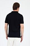%95 Pamuk %5 Elastan Slim Fit Kısa Kollu Rahat Kumaş Nefes Alabilir Erkek Polo Yaka T-shirt 0002