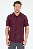 Erkek Polo Yaka Desenli T-Shirt – %95 Pamuk %5 Elastan – Şık, Esnek ve Rahat Kısa Kollu Tişört 0033