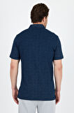 Erkek Polo Yaka Desenli T-Shirt – %95 Pamuk %5 Elastan – Şık, Esnek ve Rahat Kısa Kollu Tişört 0034