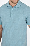 Erkek Polo Yaka Desenli T-Shirt – %95 Pamuk %5 Elastan – Şık, Esnek ve Rahat Kısa Kollu Tişört 0034