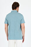 Erkek Polo Yaka Desenli T-Shirt – %95 Pamuk %5 Elastan – Şık, Esnek ve Rahat Kısa Kollu Tişört 0034